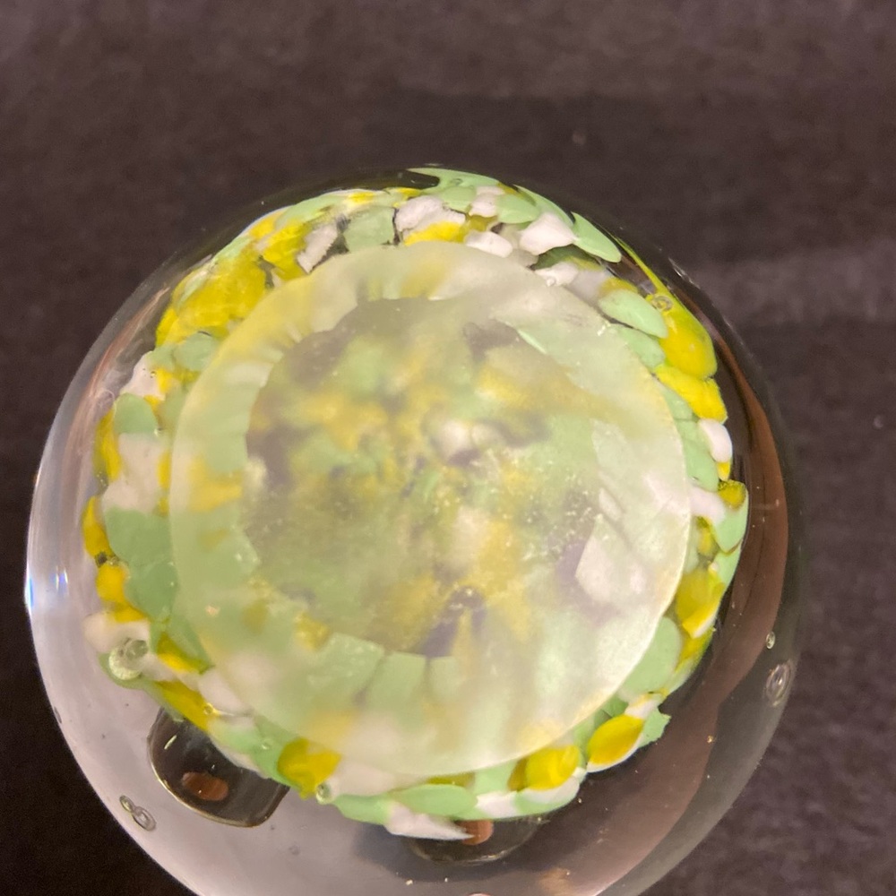 Vintage Glass Underwater Theme With Duo Blue Dolphins Paperweight. - Picture 6 of 6